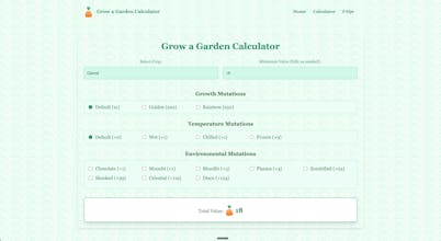 Grow a Garden Calculator gallery image