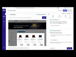 Monitor website changes with AI gallery image
