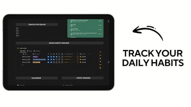 Notion workout planner template gallery image