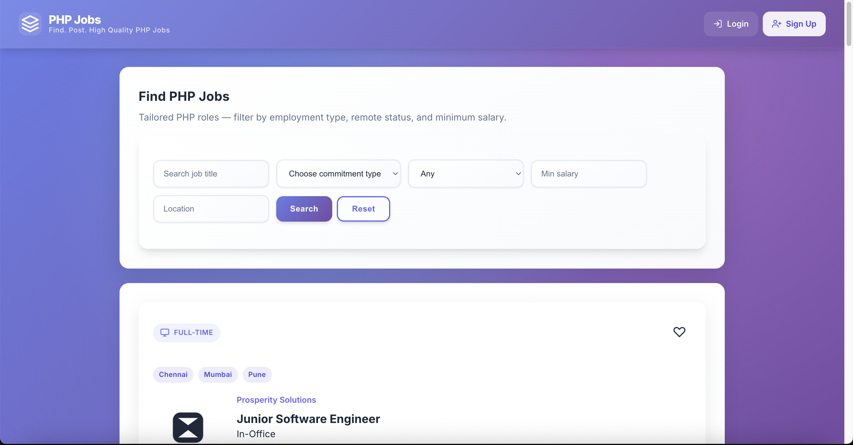PHP Jobs screenshot 1