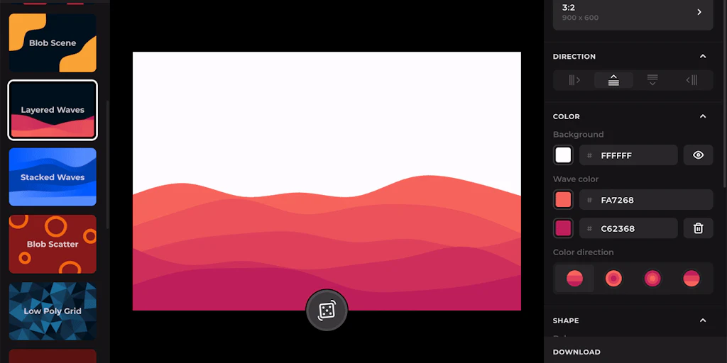 Haikei: Generate unique SVG design assets in just a few seconds ...