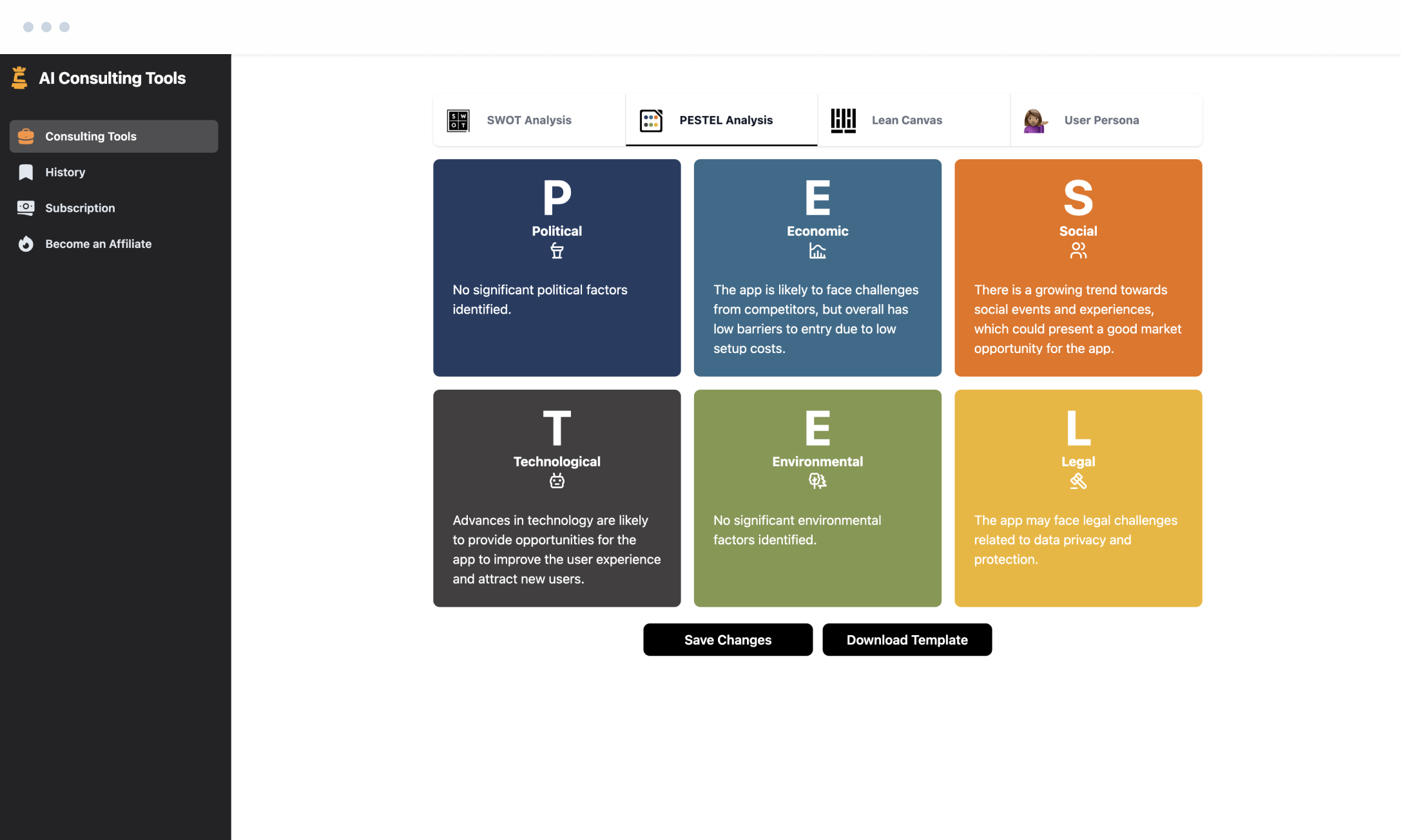 AI Consulting Tools - Genereer hoogwaardige bedrijfsanalyses en gebruikerspersona's media 4