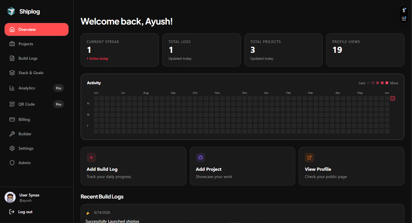 Shiplog screenshot 3