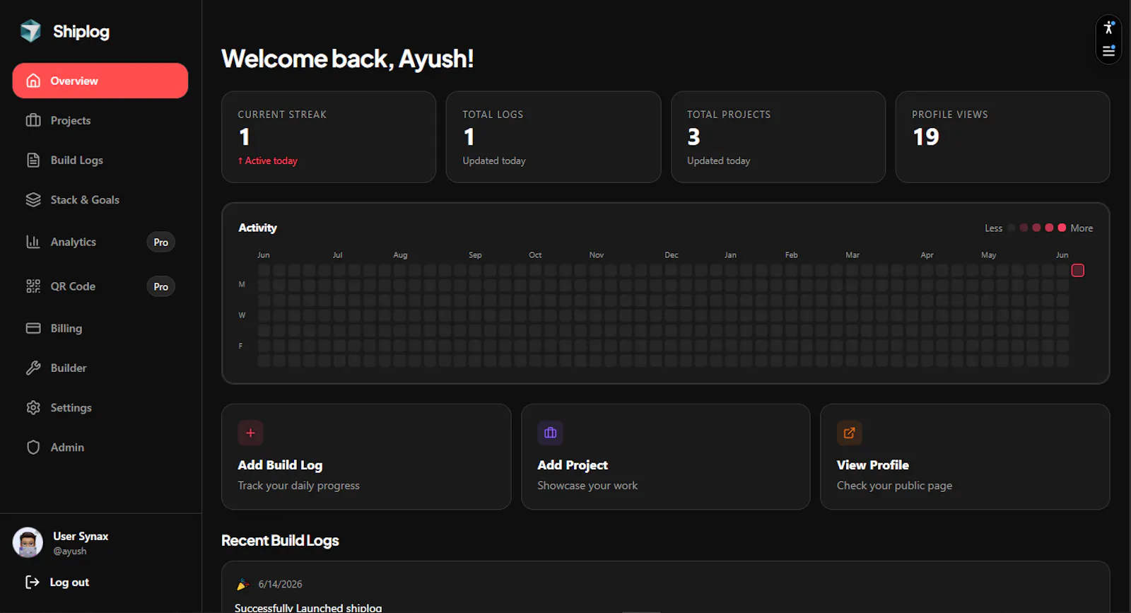 Shiplog screenshot 3