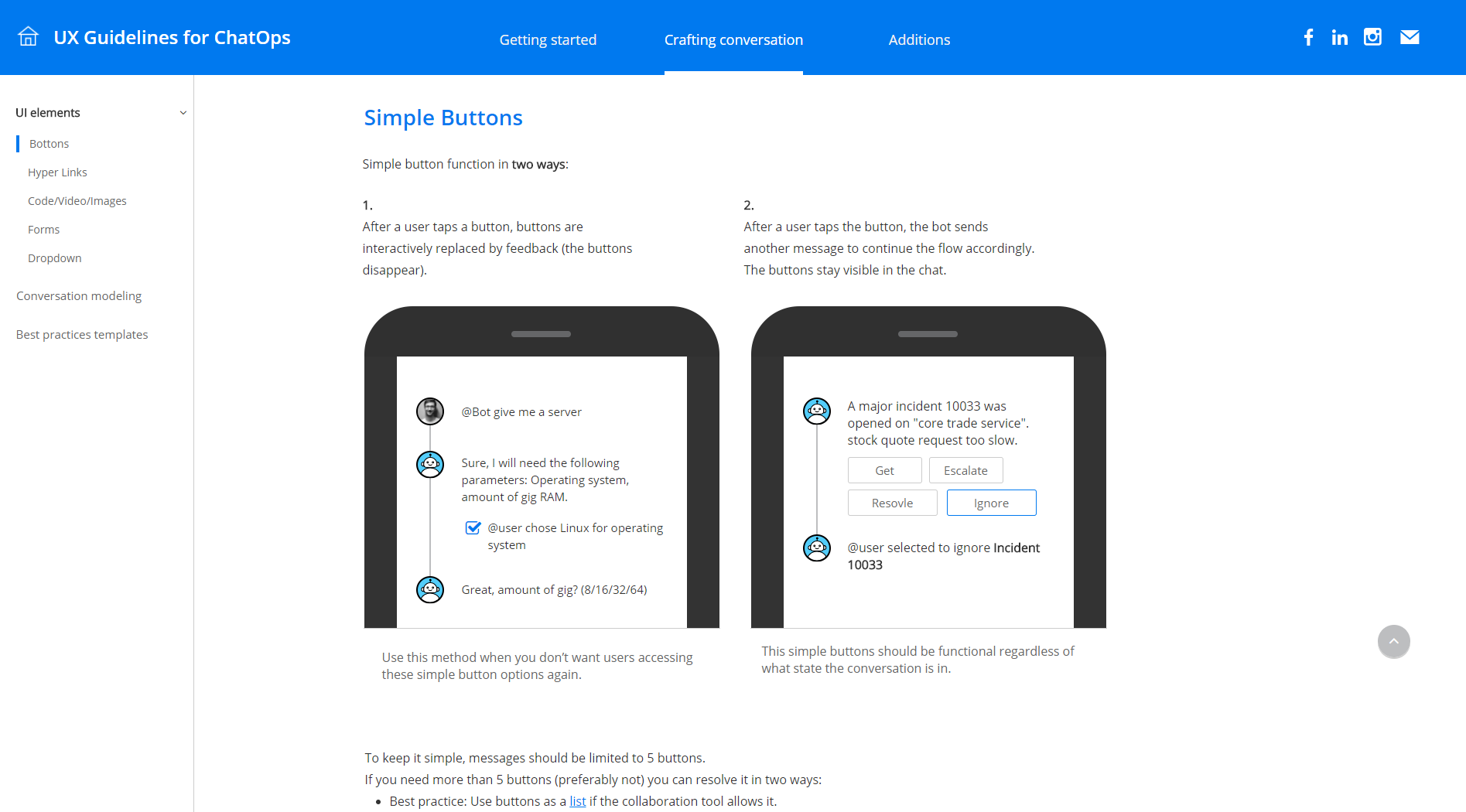 ChatOps UX guidelines gallery image