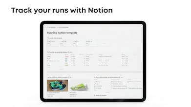Free Notion Running template gallery image