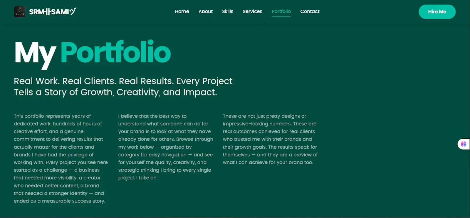 My Personal Portfolio Website SRM卝SAMIヅ screenshot 5