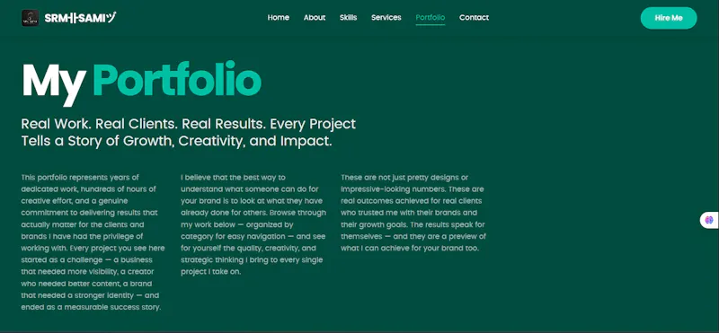 My Personal Portfolio Website SRM卝SAMIヅ screenshot 5