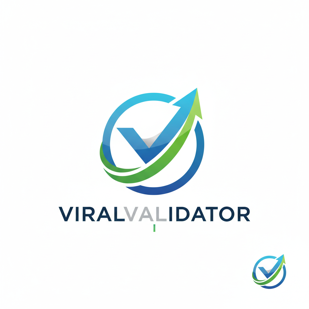 Viral Validator - Product Hunt launch logo and brand identity