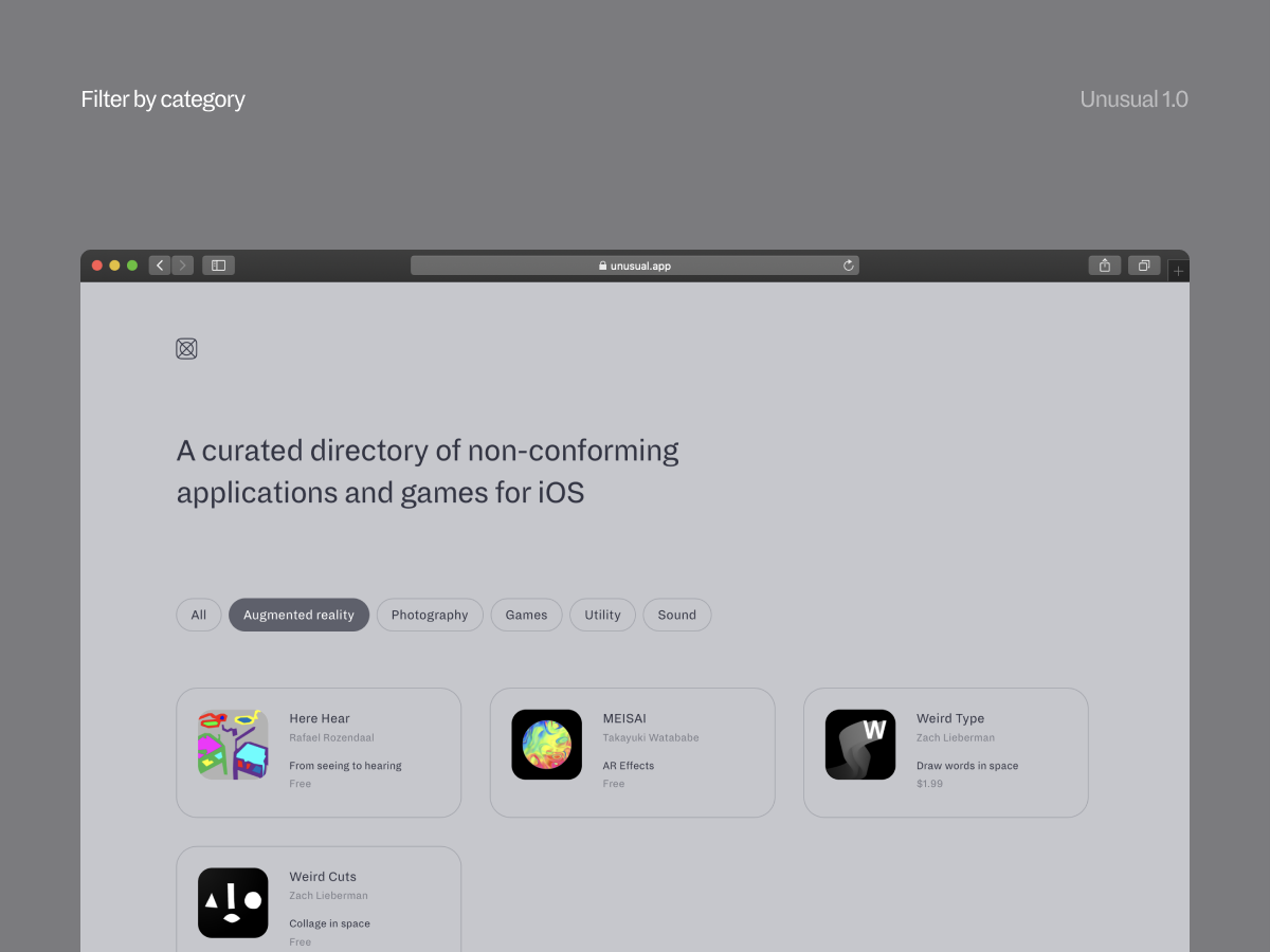 Unusual gallery image