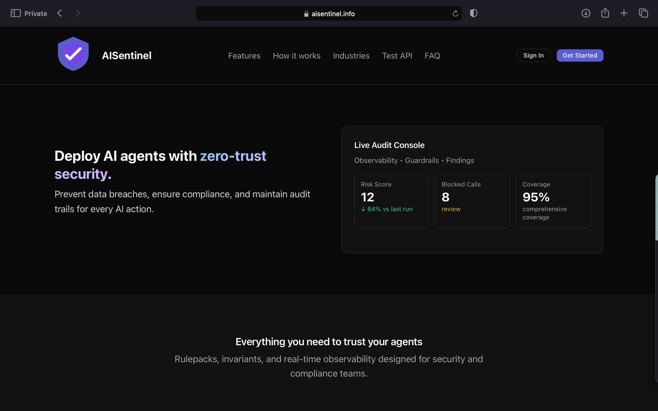 AISentinel SDKs gallery image