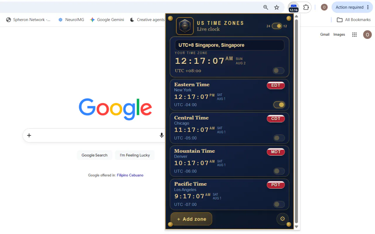 US Time Zones gallery image