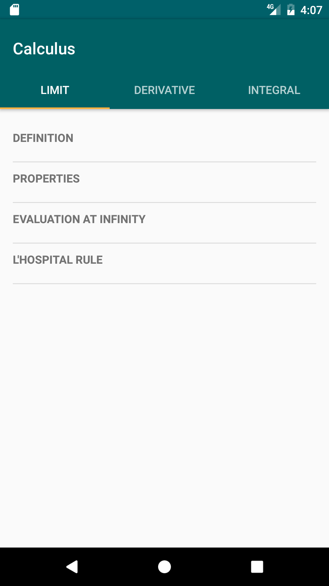 Calculus App- A free app for calculus formulae gallery image