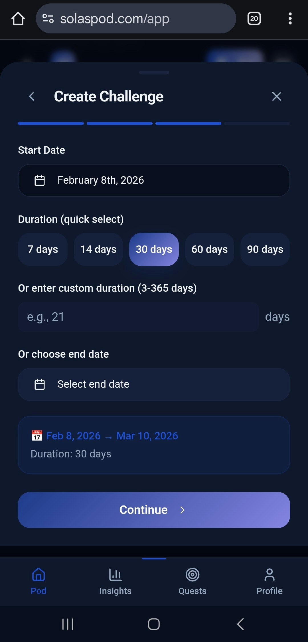 SolasPod - Screenshot 4 showing product features and functionality