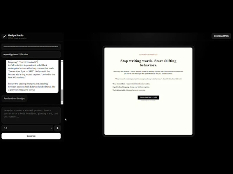 AI Visual Generator screenshot 1 (video preview)