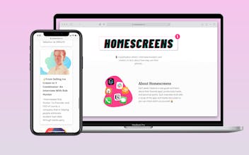 Homescreens gallery image