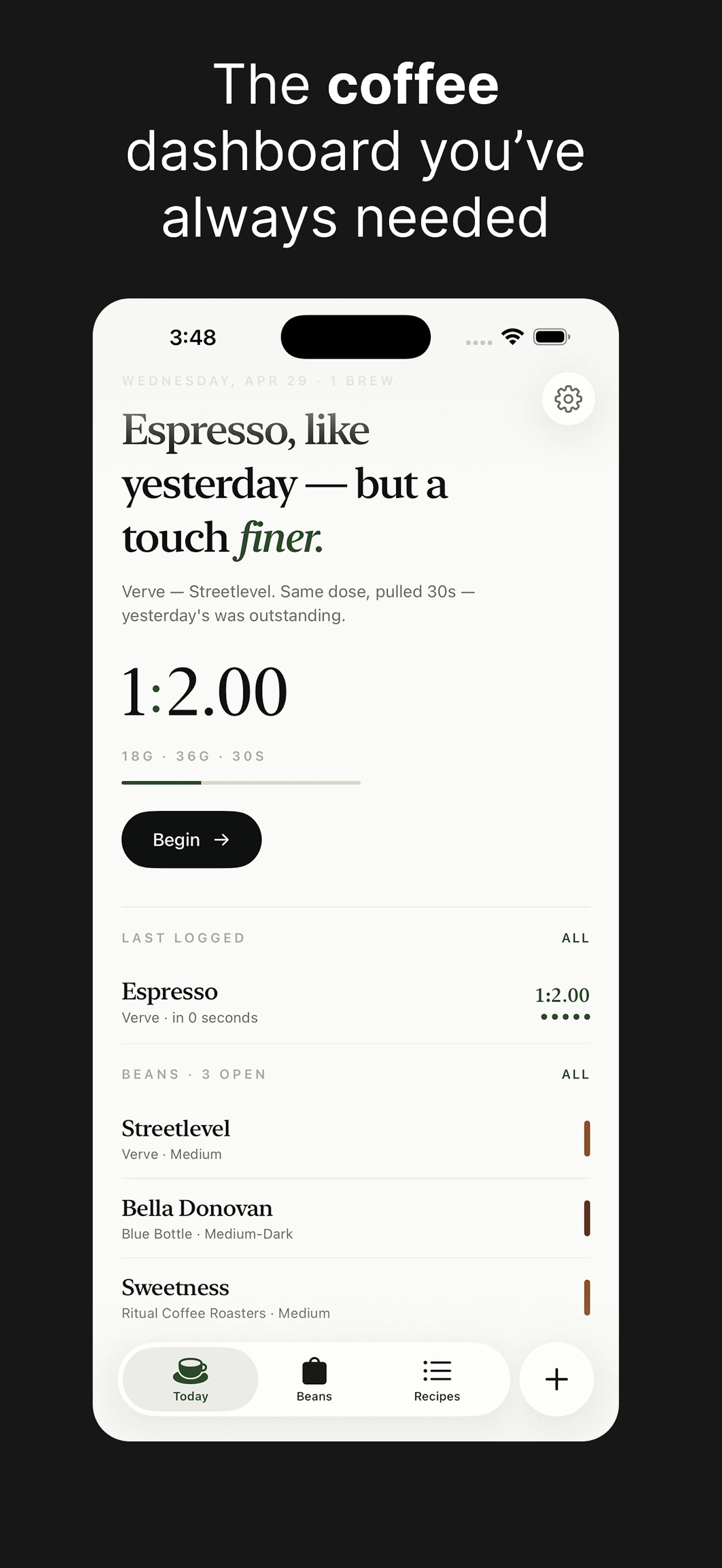 BeanBook screenshot 1