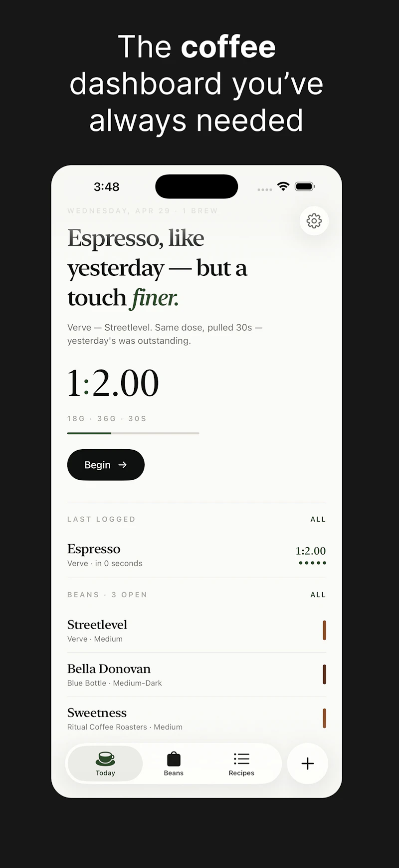 BeanBook screenshot 1