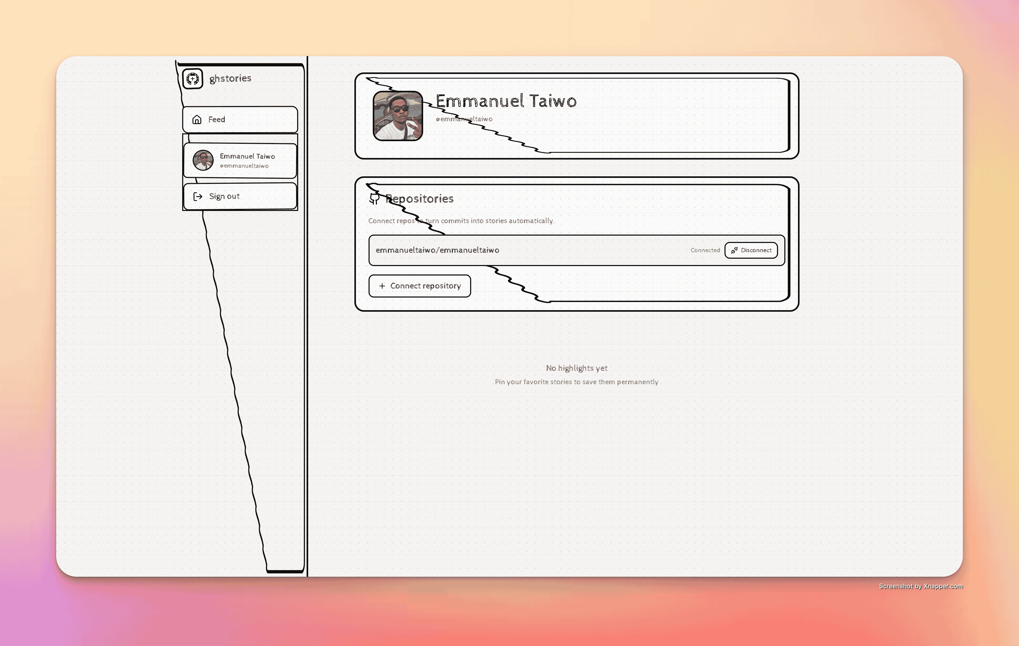 Ghstories - Main product screenshot demonstrating key features and user interface