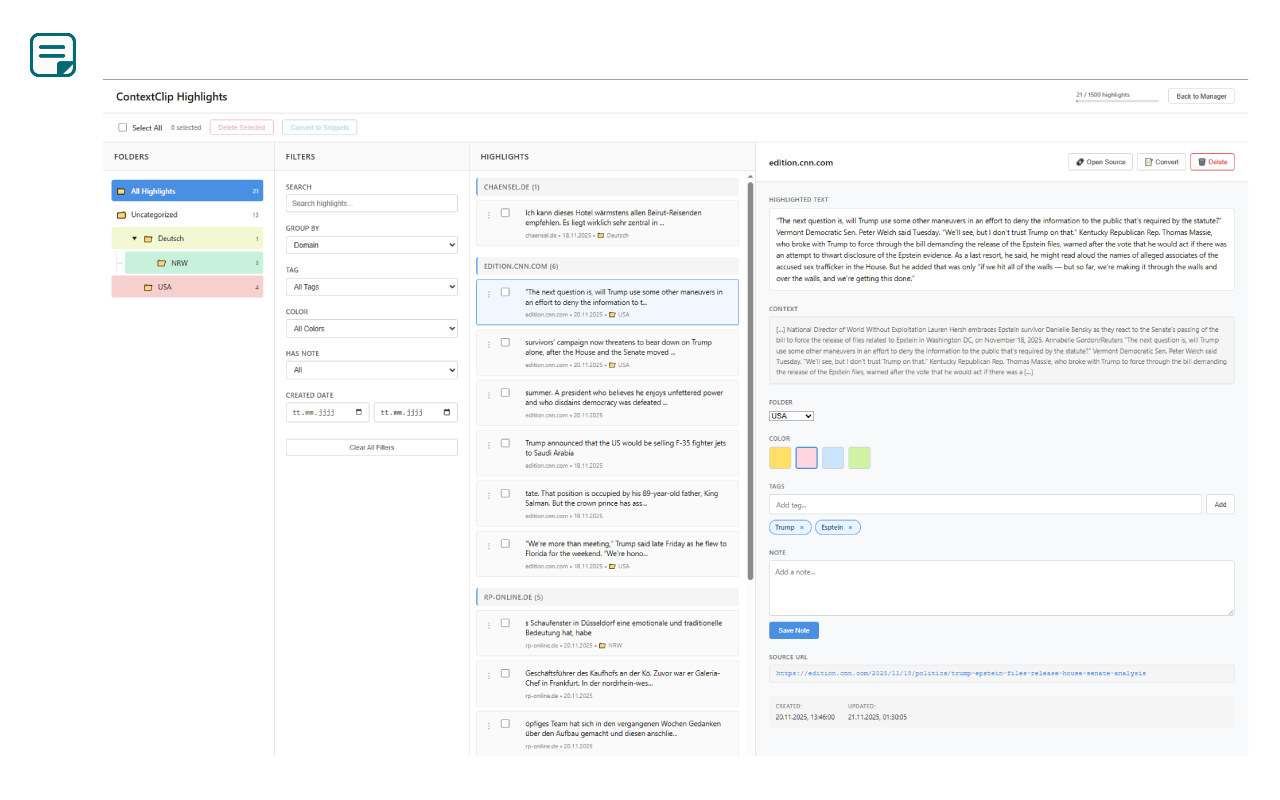 ContextClip - Screenshot 2 showing product features and functionality