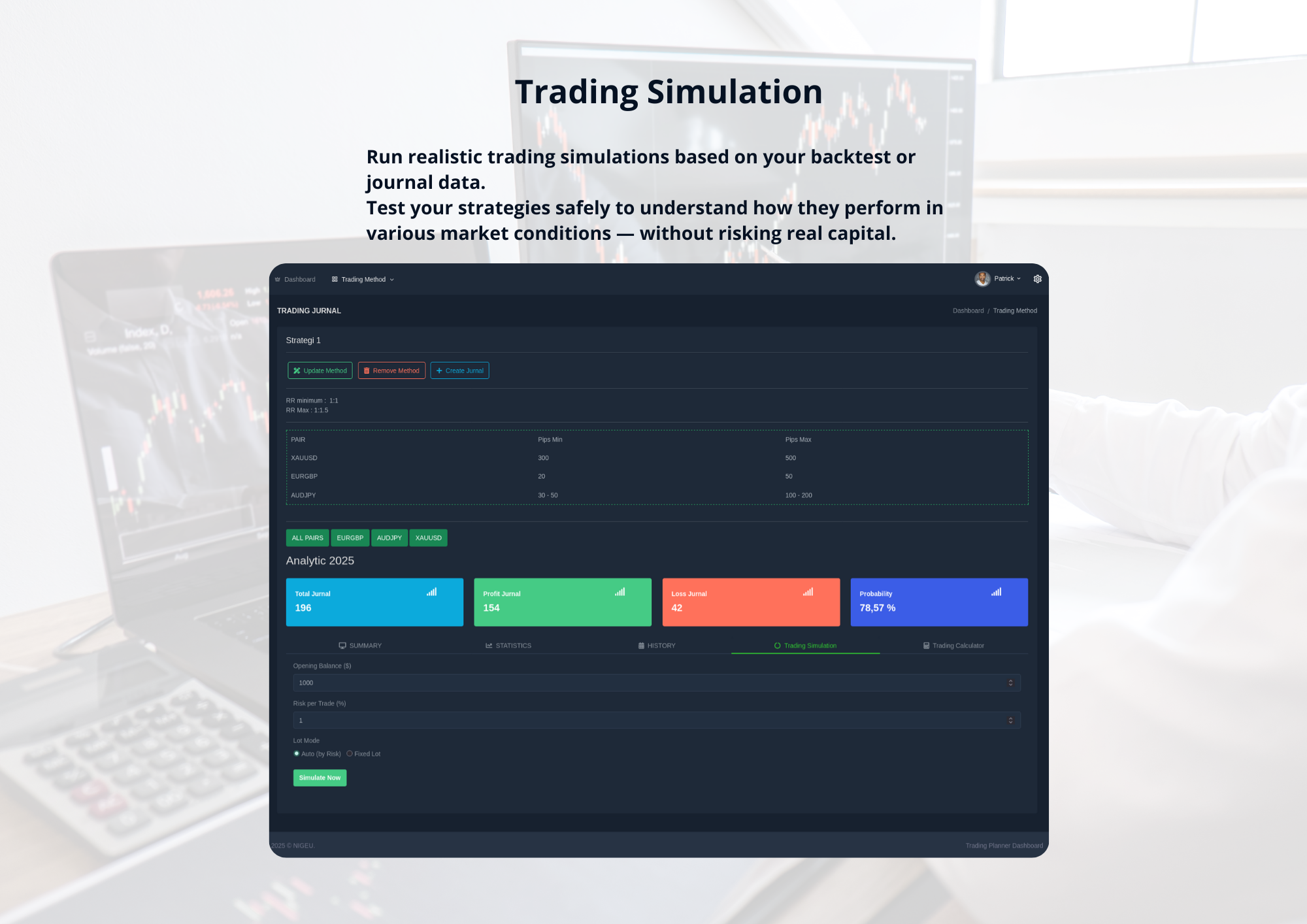 Dashboard Trade Jurnal - Screenshot 5 preview