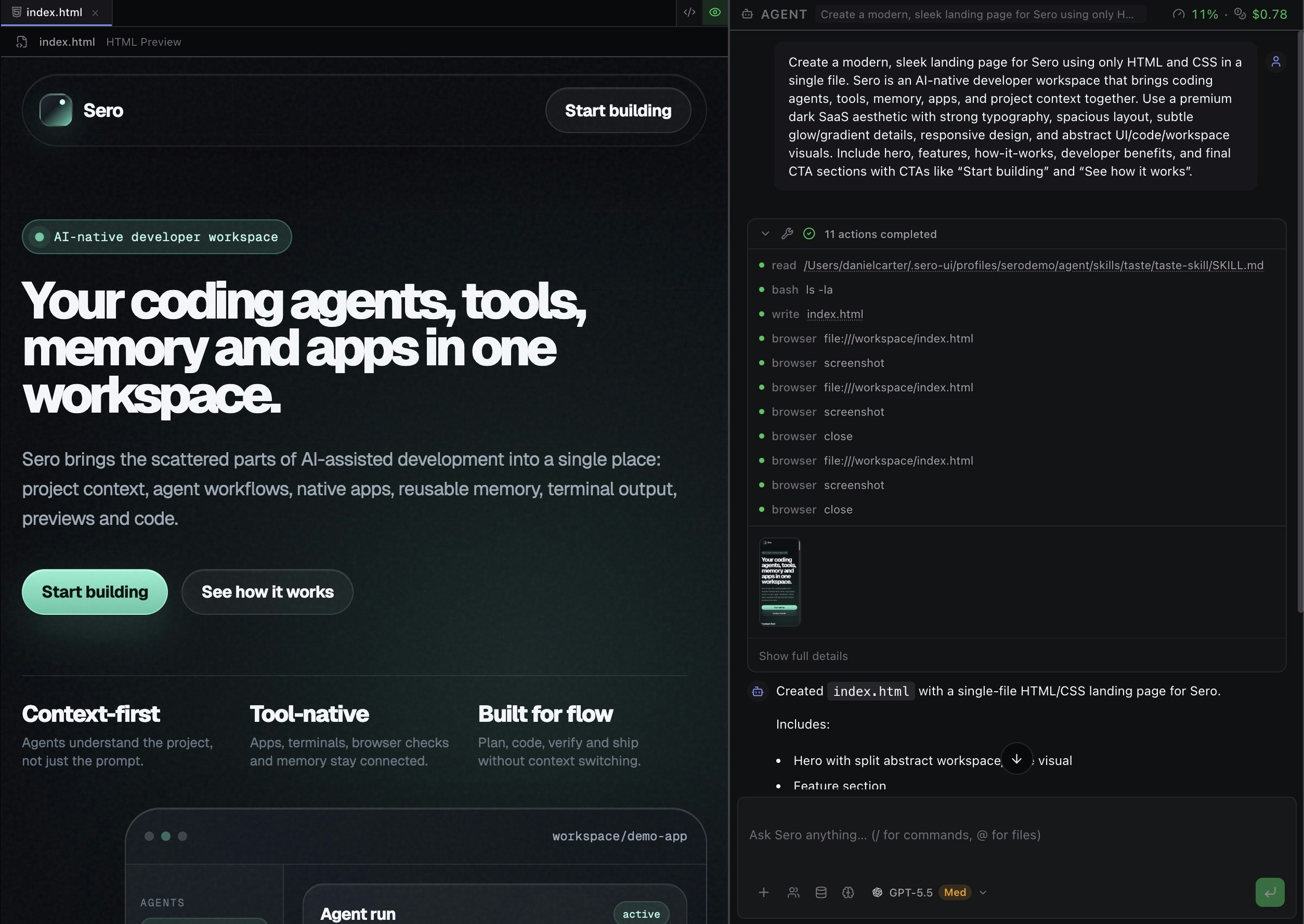 Sero: Workshop for AI-assisted builders gallery image
