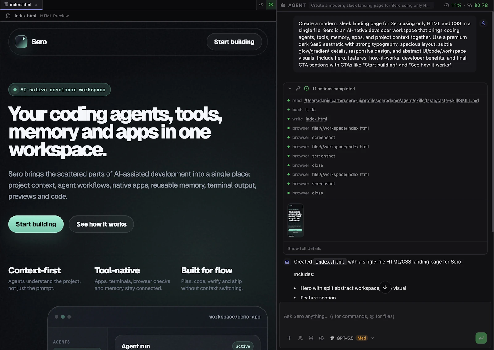 Sero: Workshop for AI-assisted builders screenshot 5