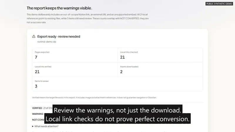 NotiMD screenshot 1 (video preview)