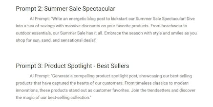 Free E-Commerce AI Prompt Pack gallery image