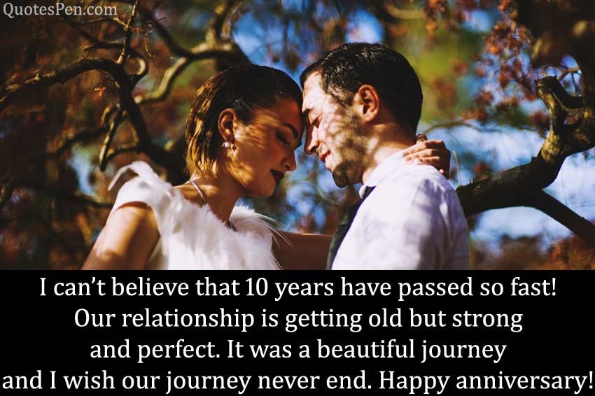 Ten Year Wedding Anniversary Quotes