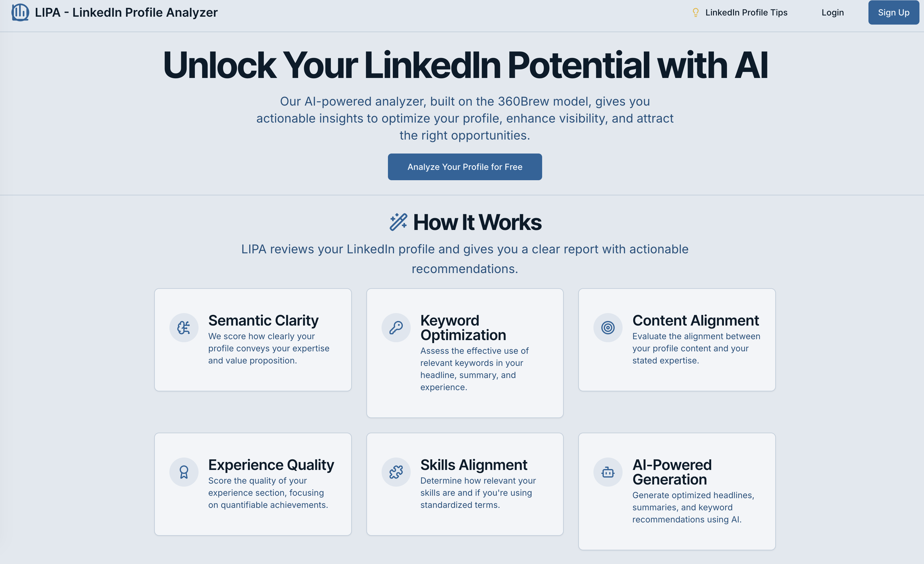 LIPA - Main product screenshot demonstrating key features and user interface