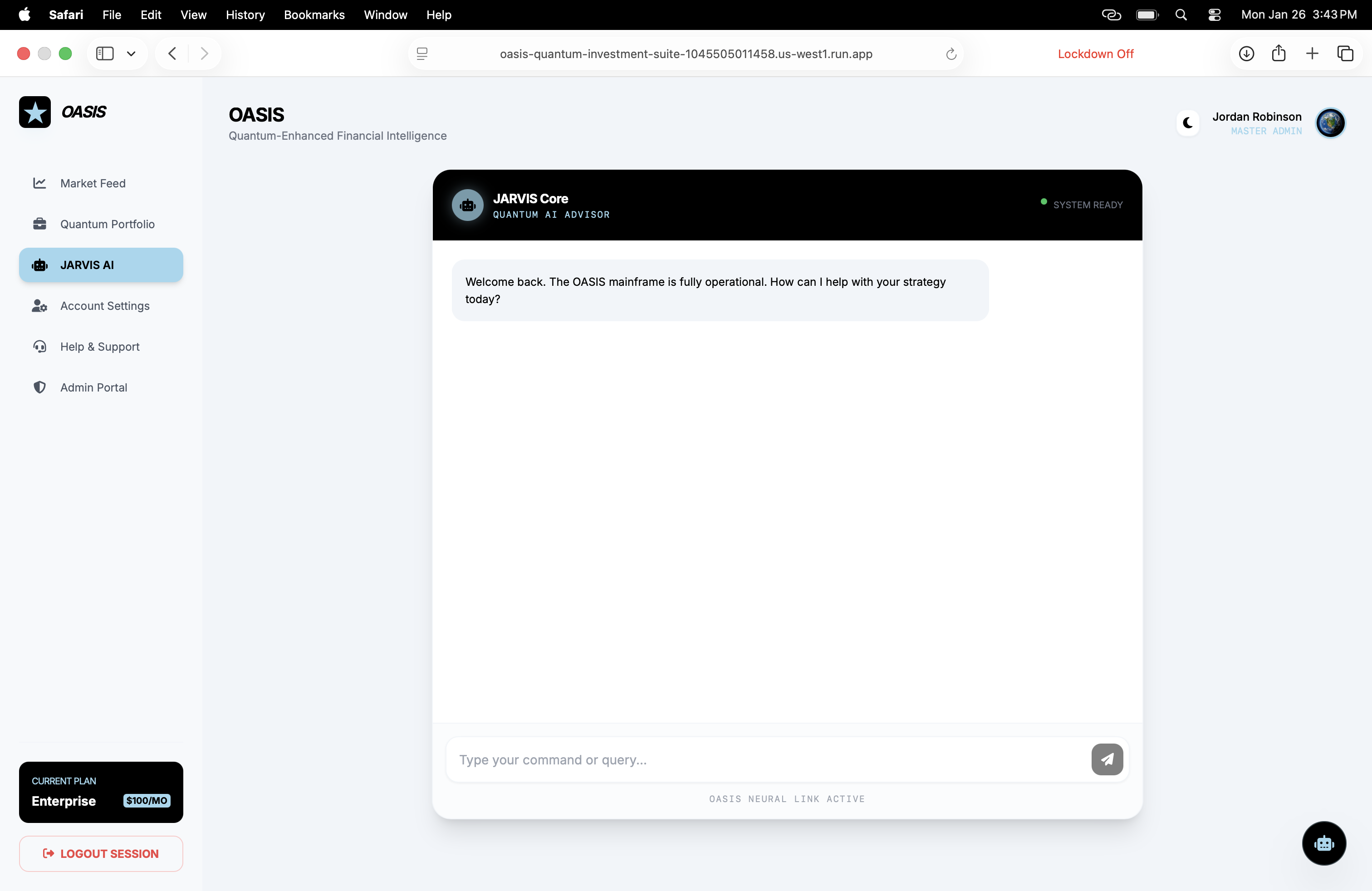 OASIS: Quantum-Classical Finance Hybrid gallery image