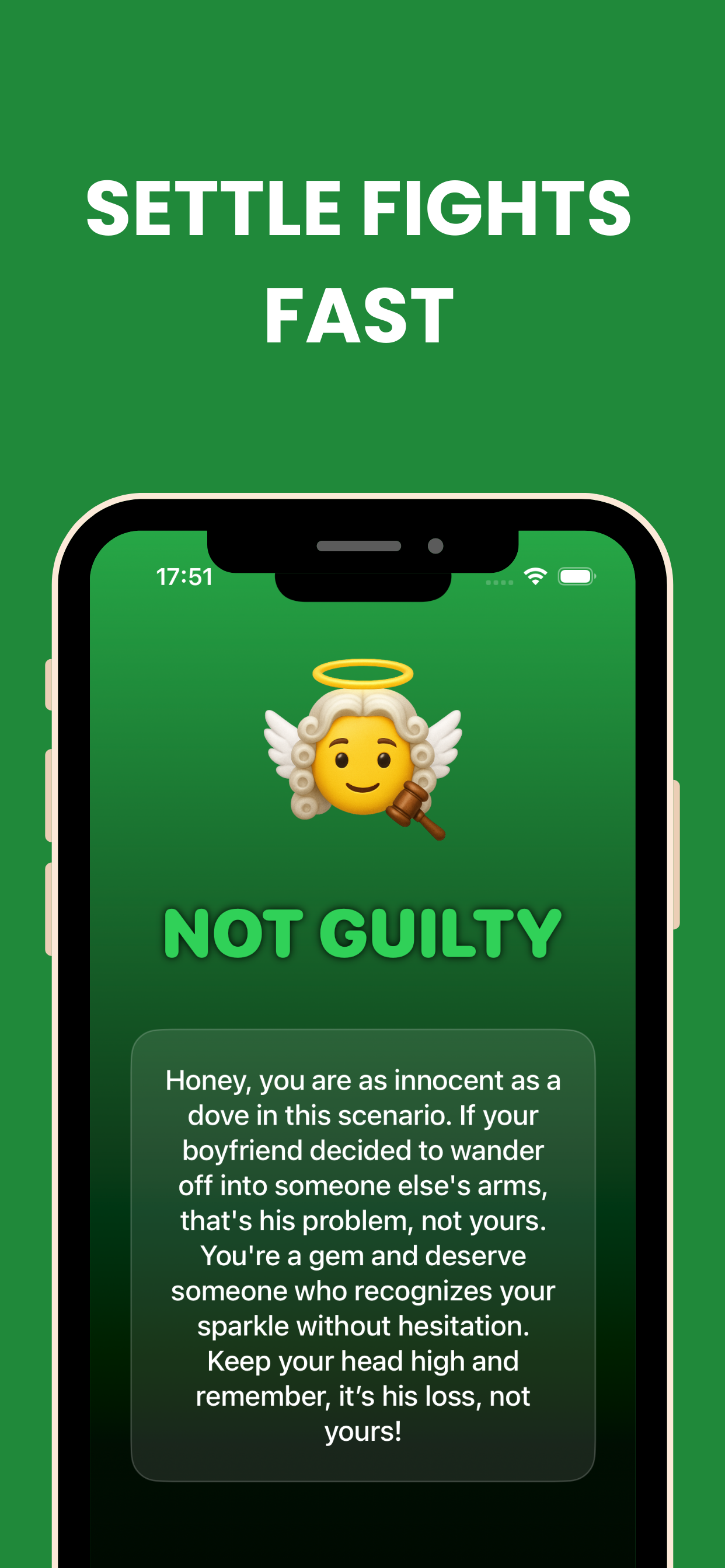 Media Chat Judge Conversation Court - AI courtroom that reads your message and delivers a Judge 1