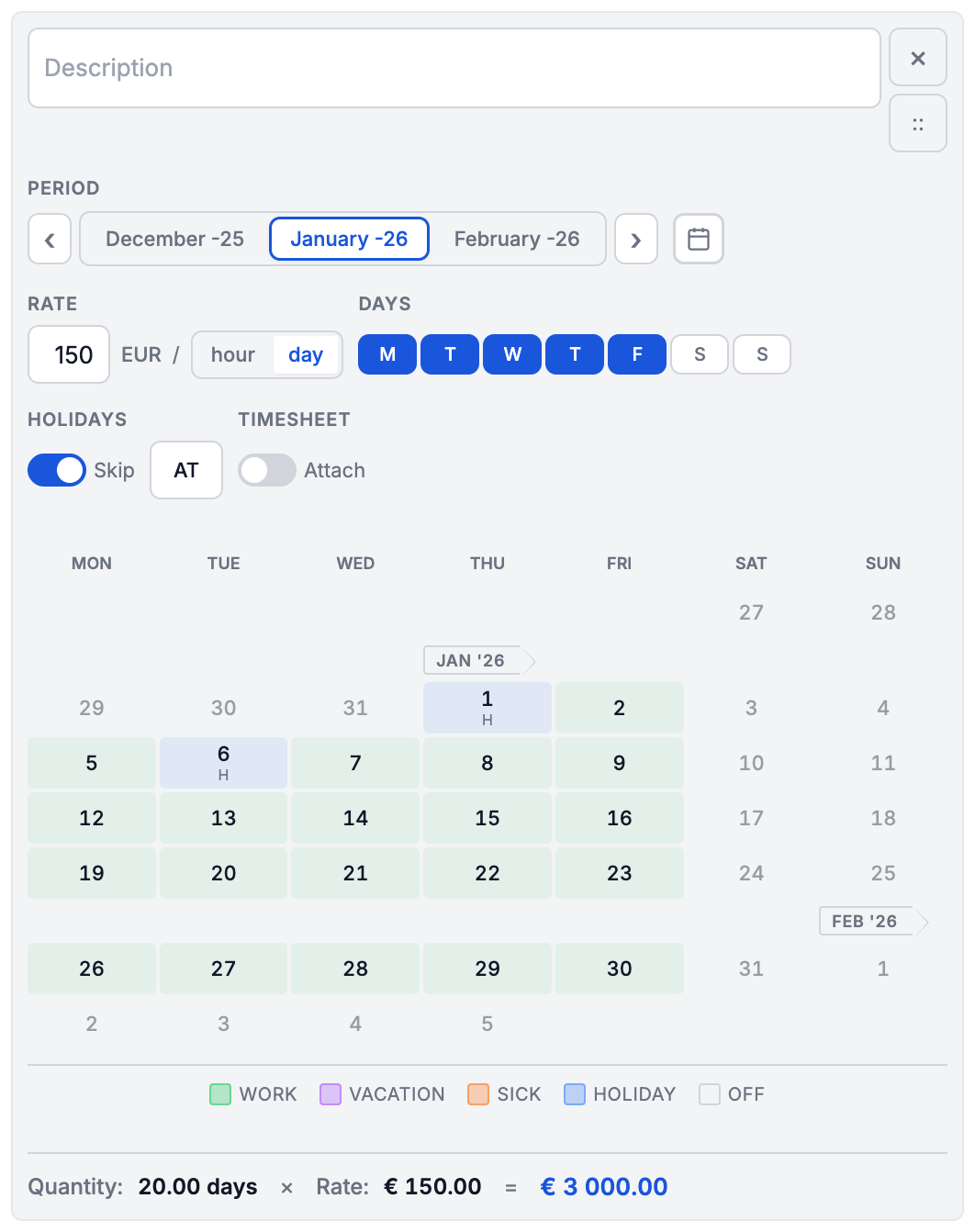 Create Invoices - Screenshot 2 showing product features and functionality