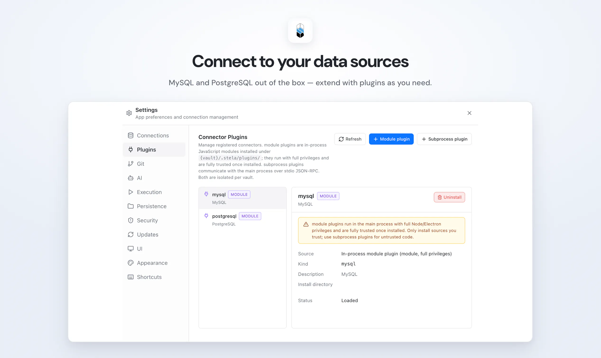 Stela — Data Analysis Workspace gallery image