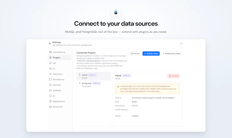 Stela — Data Analysis Workspace screenshot 4