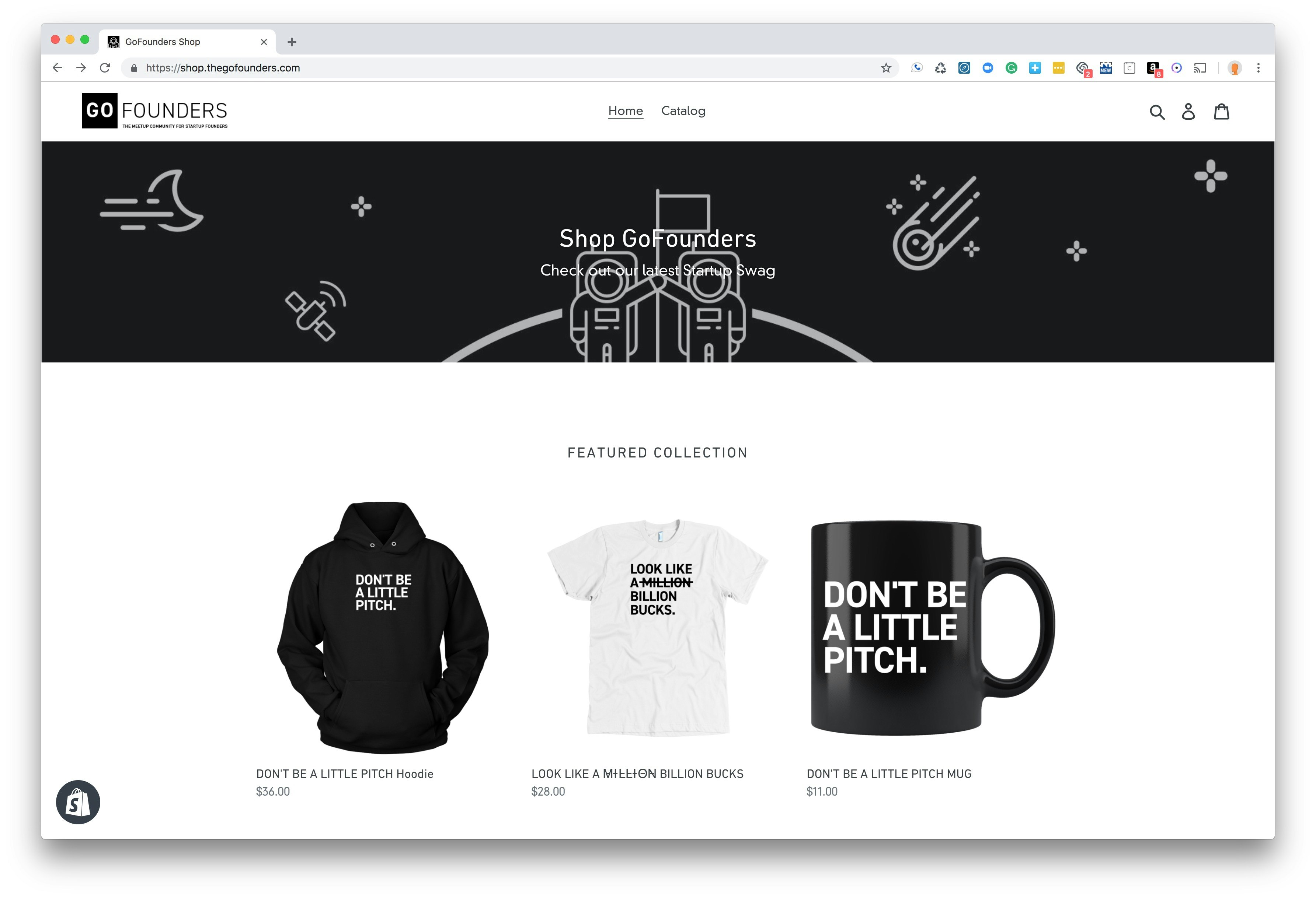 The GoFounders Shop gallery image