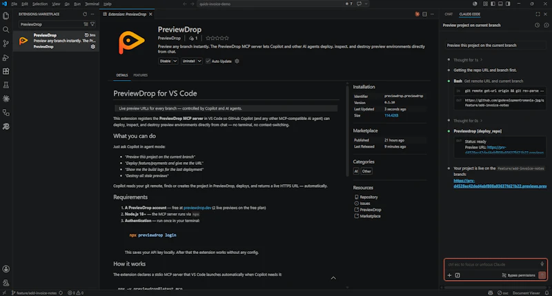 PreviewDrop screenshot 2