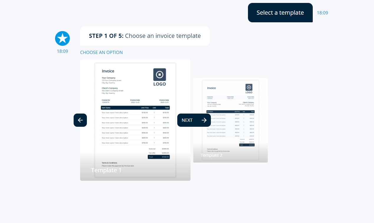 Free Invoice Generator by Mention gallery image