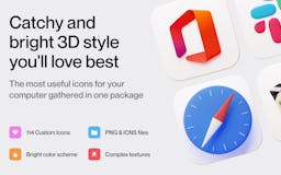 Flump 3D icons for MacOS media 2