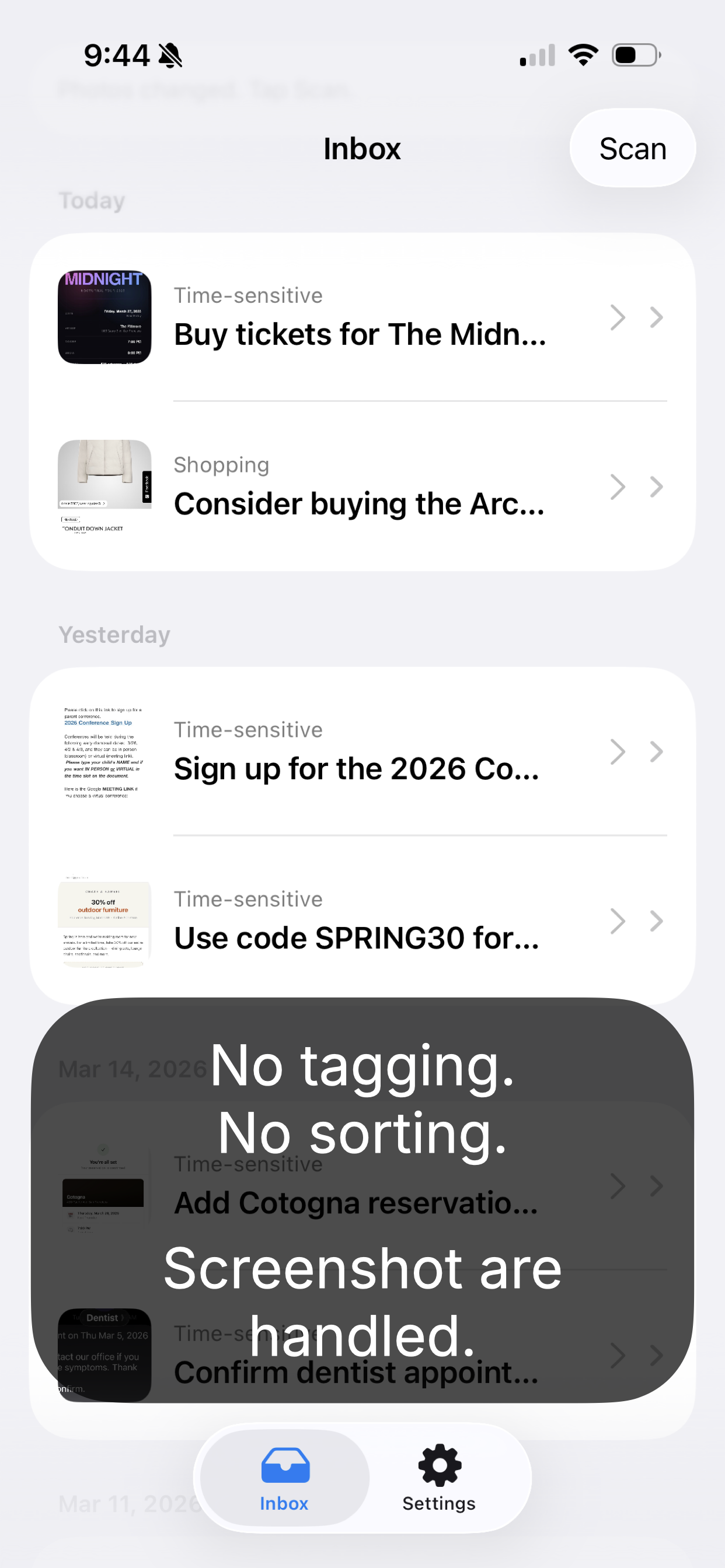 Sifted — Screenshots, handled. gallery image