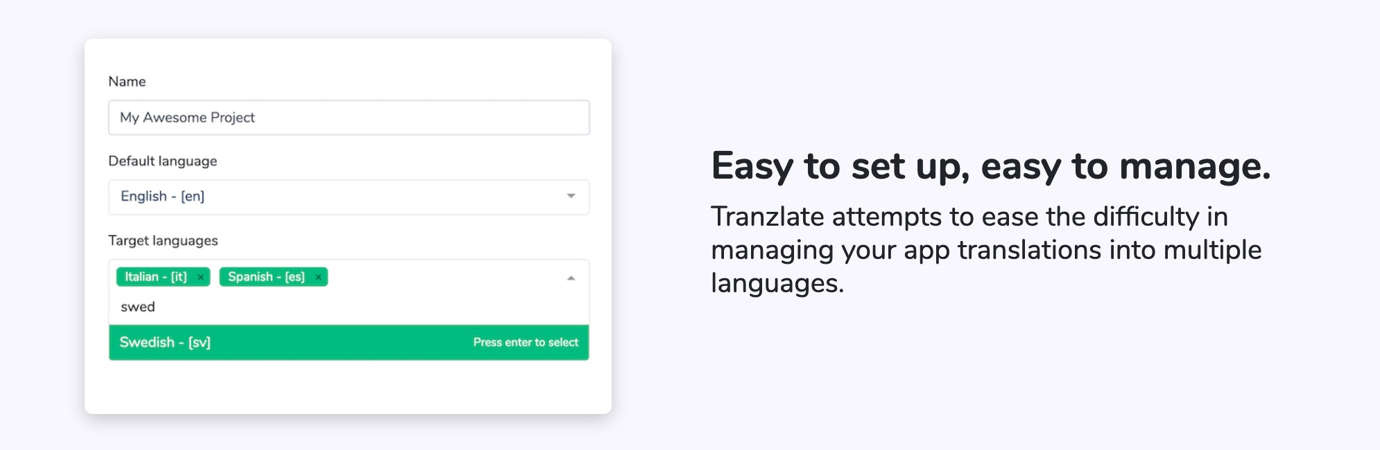 Tranzlate gallery image