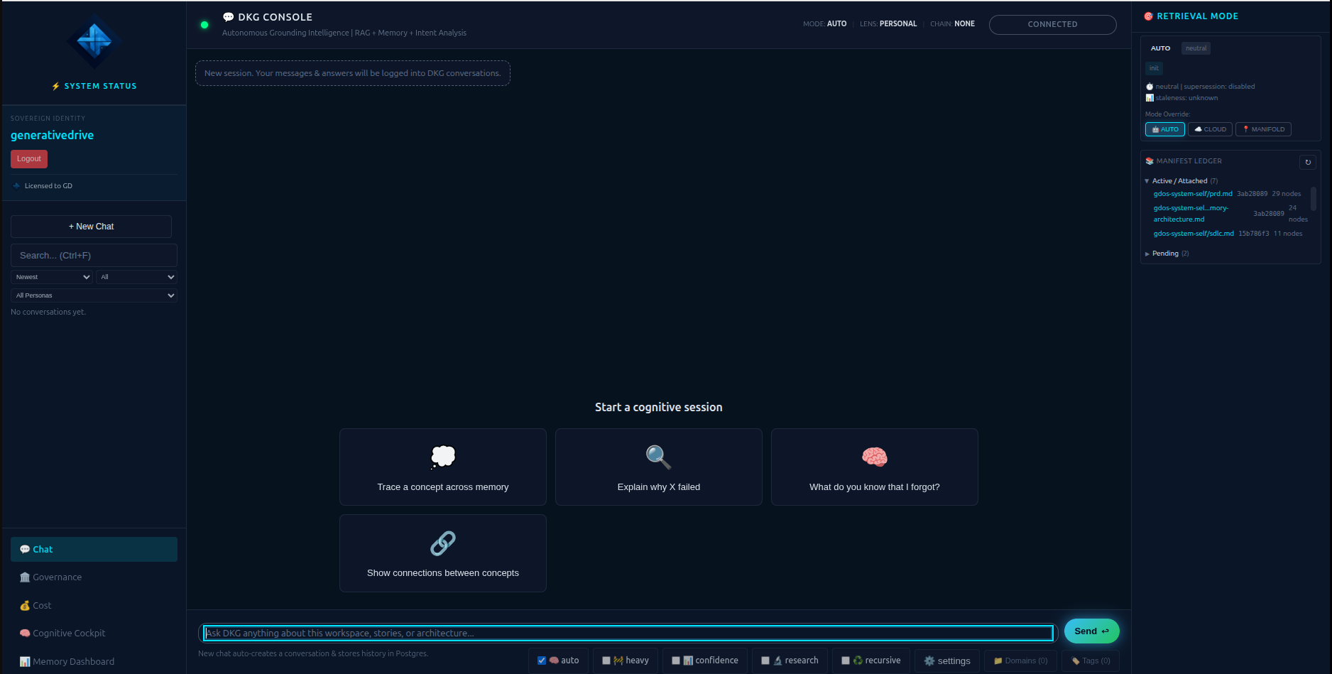 GenerativeDriveOS - Screenshot 3 showing product features and functionality