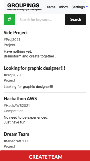 GROUPINGS gallery image