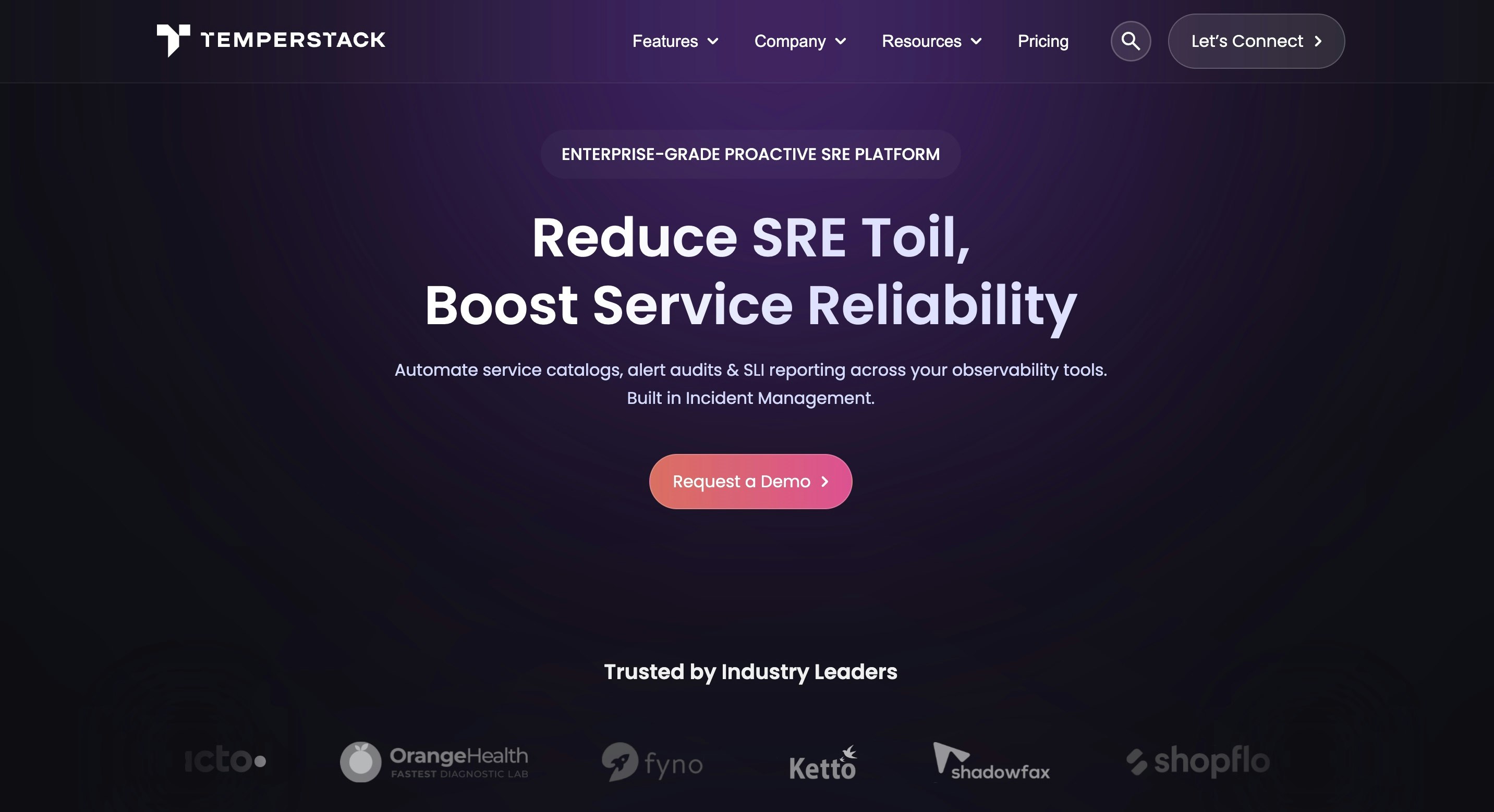 startuptile Temperstack-Enterprise-grade SRE process automation for Dev & SRE teams.