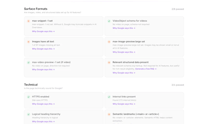 AI Overview Checker screenshot 3
