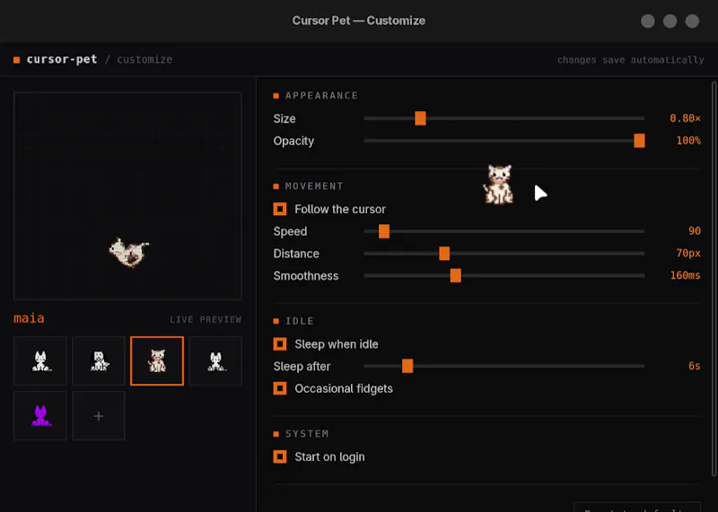 Cursor-pets screenshot 3