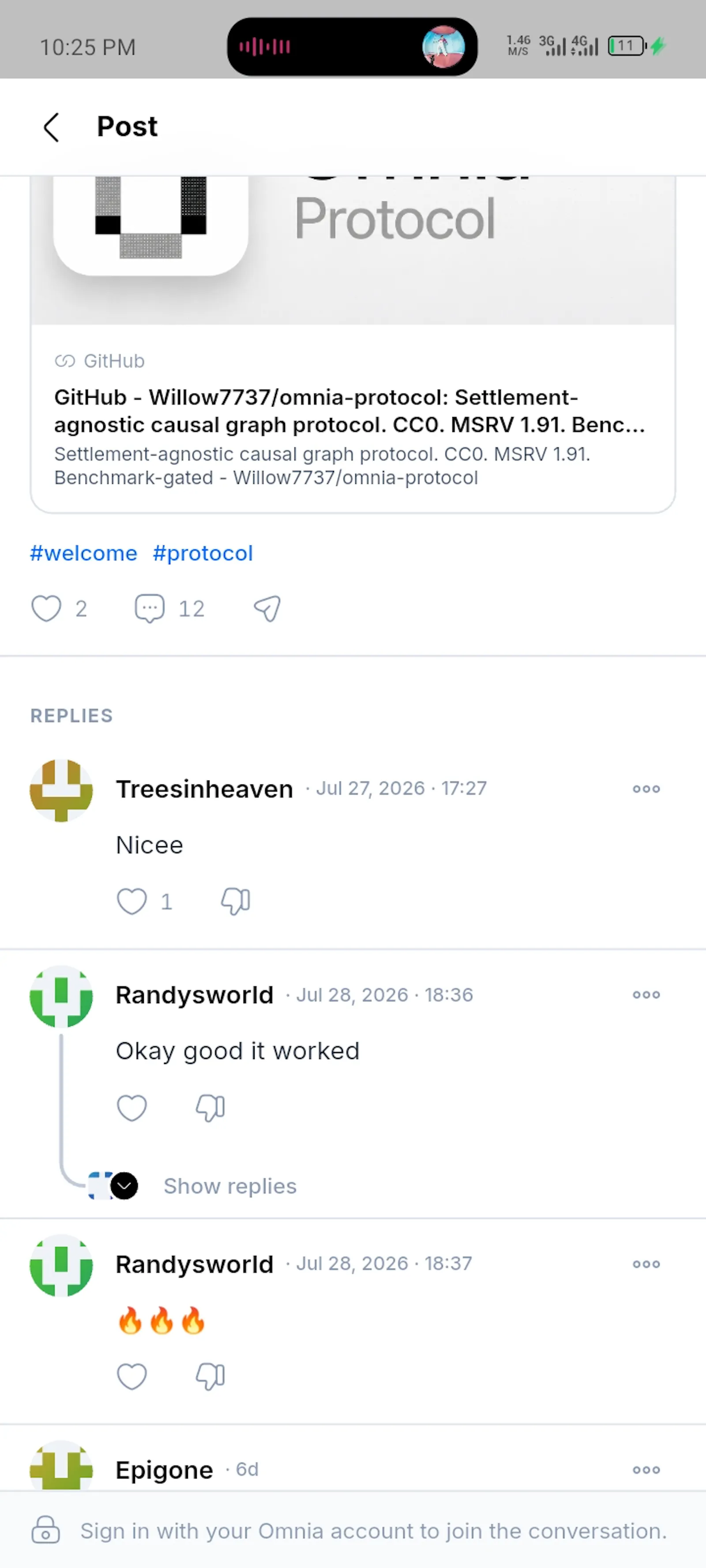 Omnia Protocol screenshot 10
