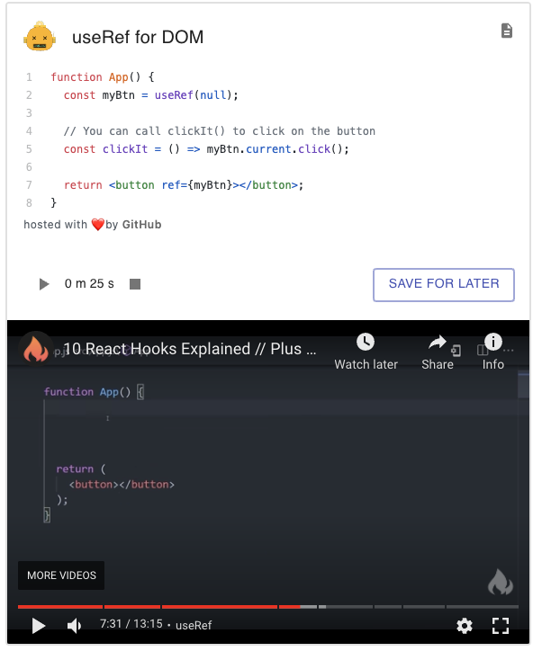 React Hooks in the #shorts gallery image