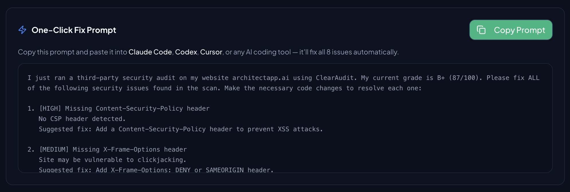 ClearAudit gallery image